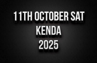 11th Oct Kenda Sat 2025