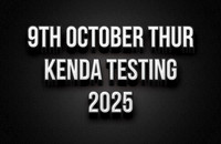 9th October Kenda Testing 2025