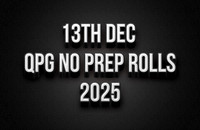 13th Dec QPG No Prep Roll Racing 2025