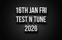 16th Jan Test N Tune 2026