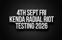 4th Sept Fri Kenda Testing 2026