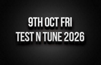 9th Oct Test N Tune 2026