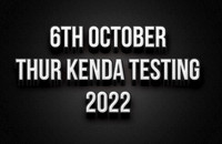 6th Oct Thurs Kenda Testing 2022