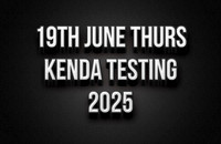 19th June Kenda Testing 2025